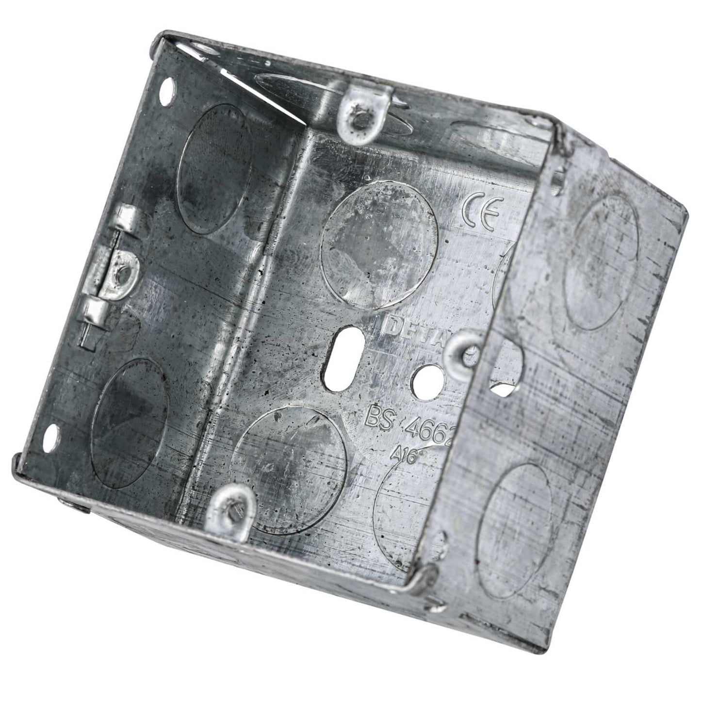 1 Gang 47mm Flush Metal Knockout Box (Sold in 1's)