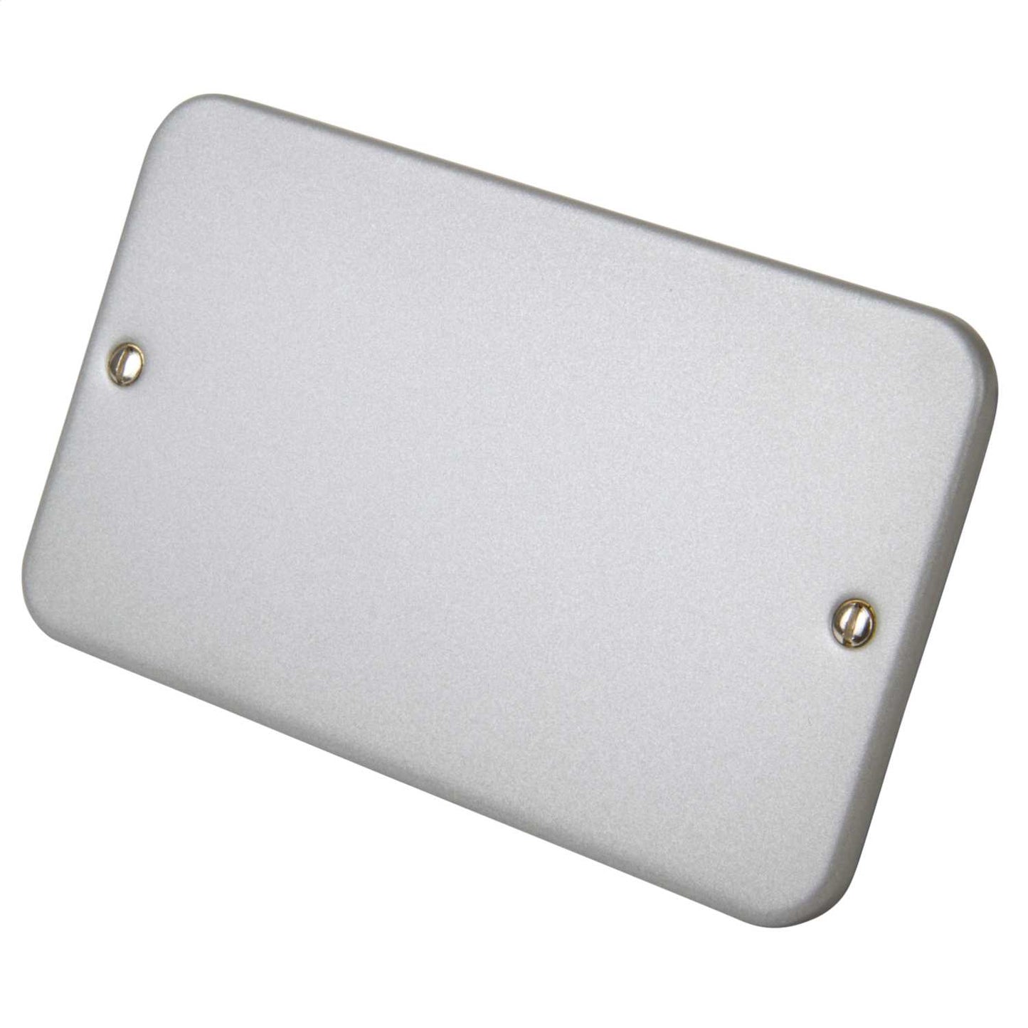 Deta 2 Gang Blank Plate Metal Clad