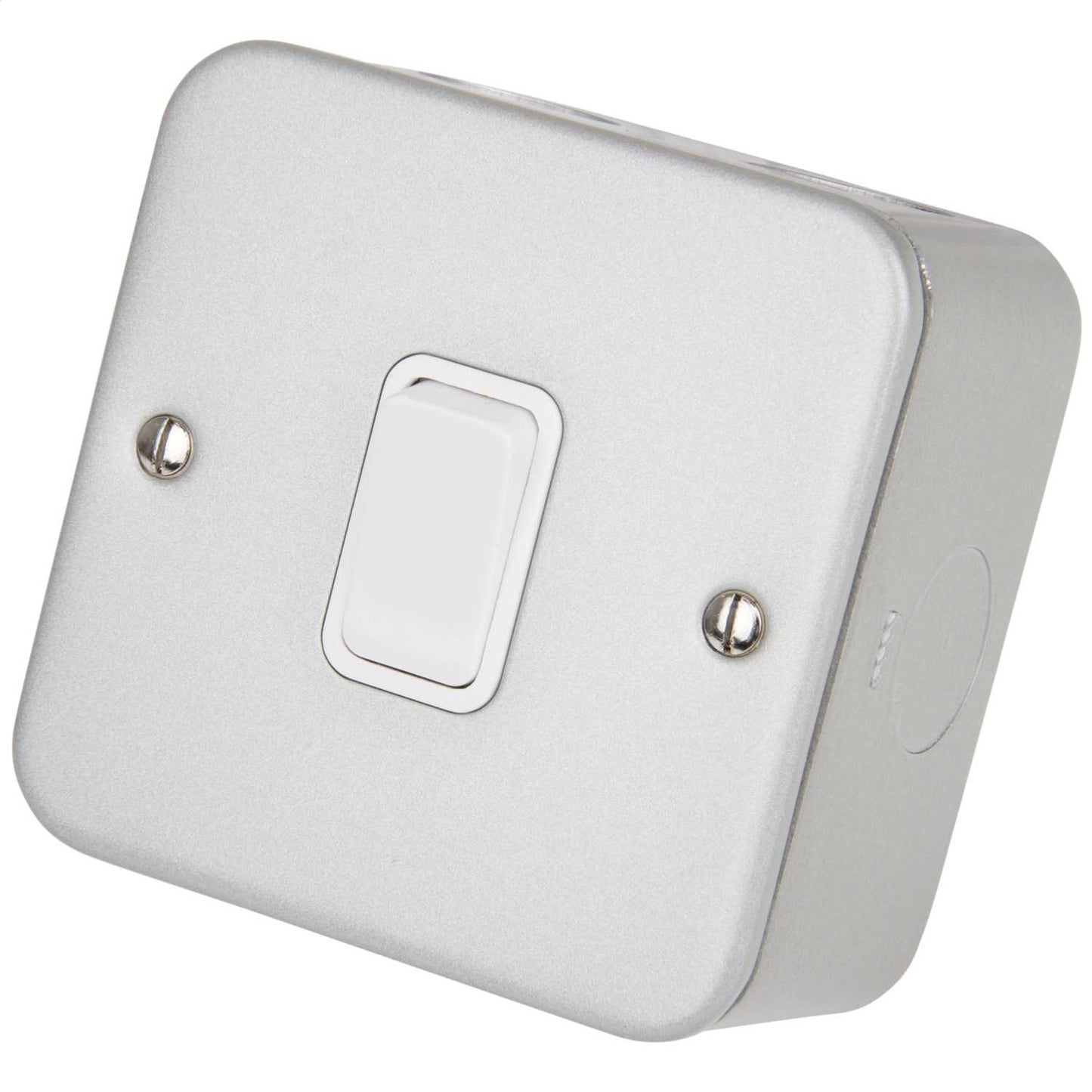Deta 10A 1 Gang 2 Way Light Switch Metal Clad