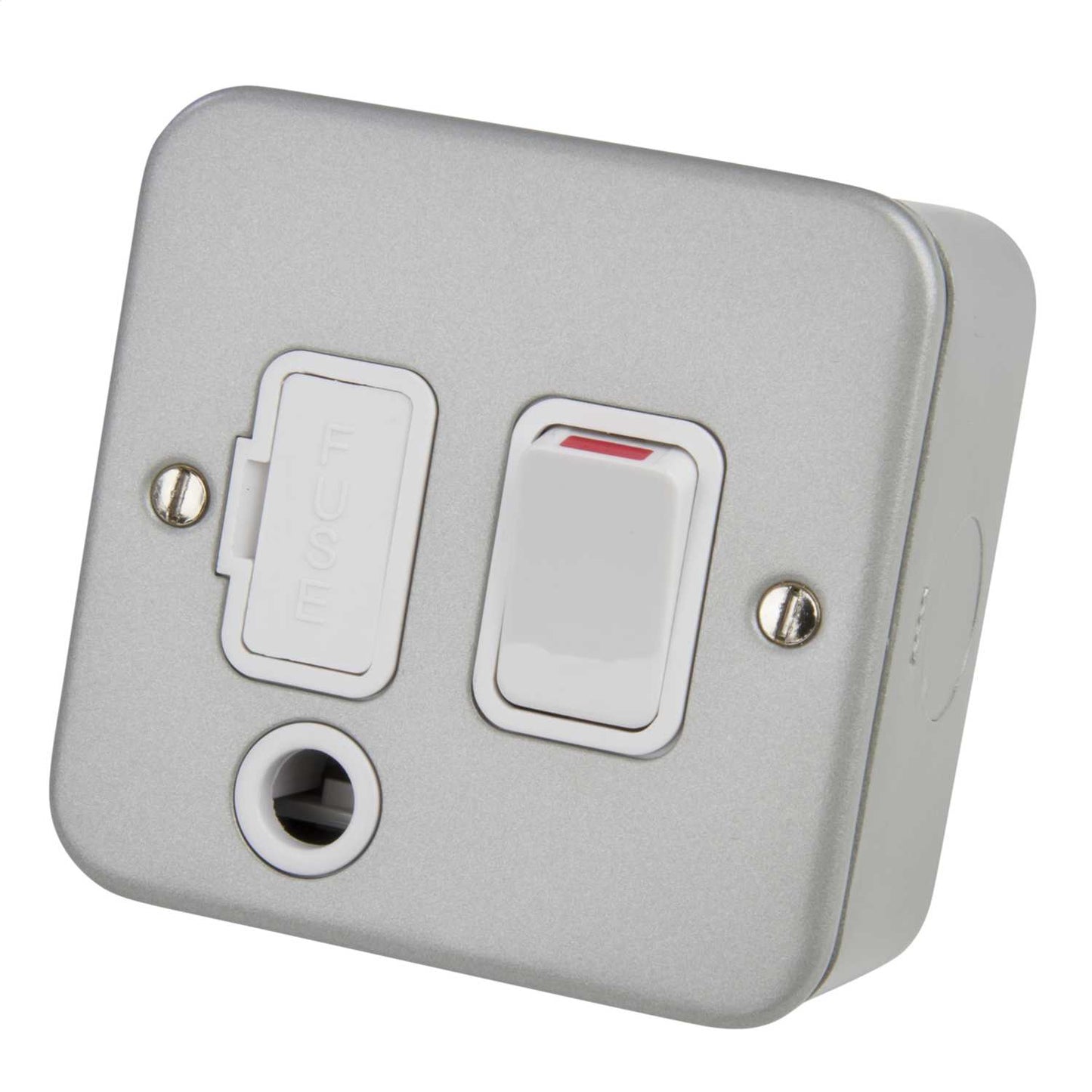 Deta 13A DP Switched Fused Spur with Flex Outlet Metal Clad