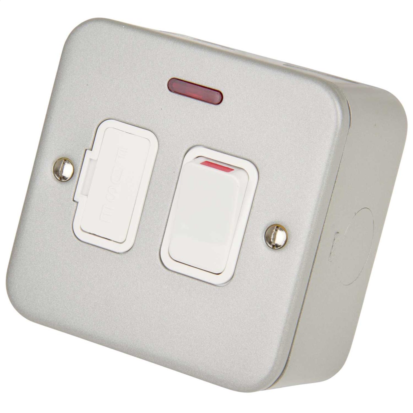 Deta 13A DP Switched Fused Spur with Neon Metal Clad