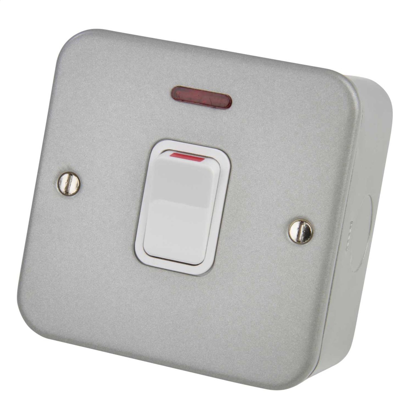 Deta 20A DP 1 Gang Switch with Neon Metal Clad