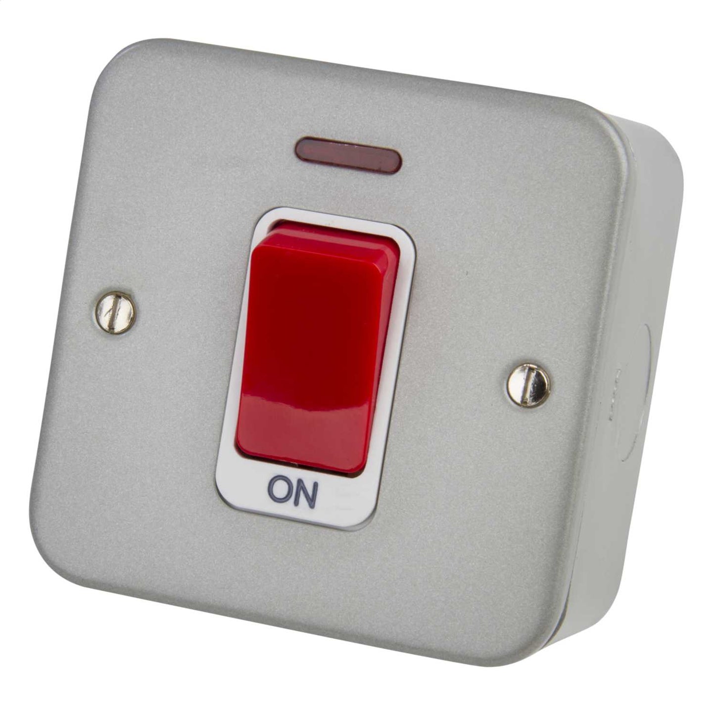 Deta 50A DP 1 Gang Switch with Neon Metal Clad