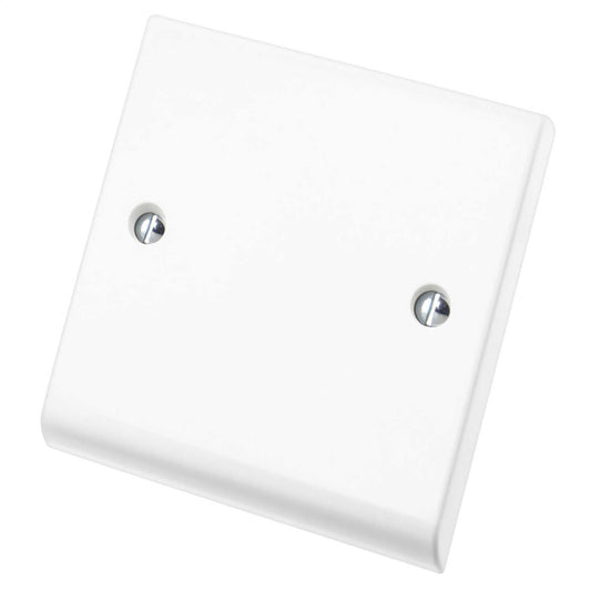 Deta 1 Gang Blank Plate White