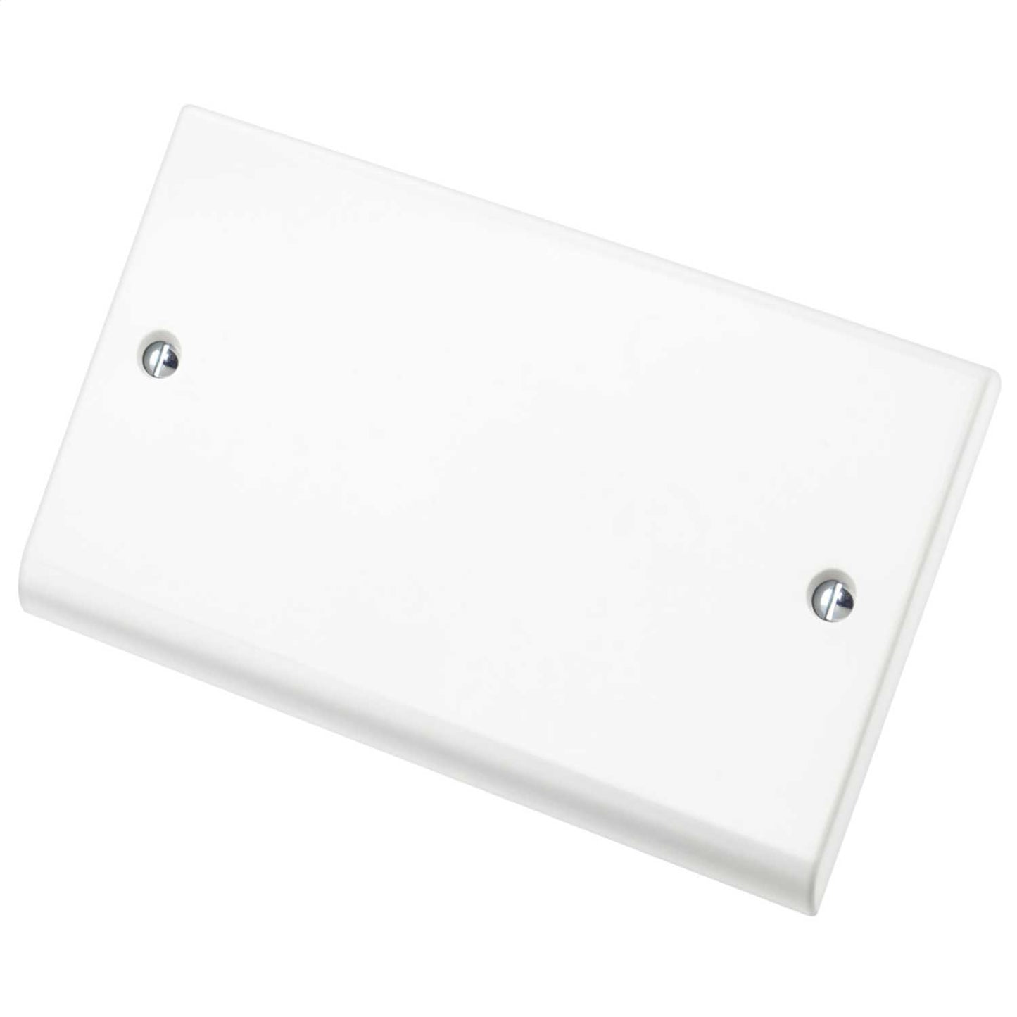 Deta 2 Gang Blank Plate White