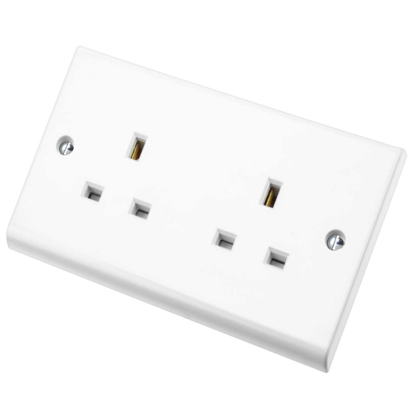 Deta 13A 2 Gang Unswitched Socket