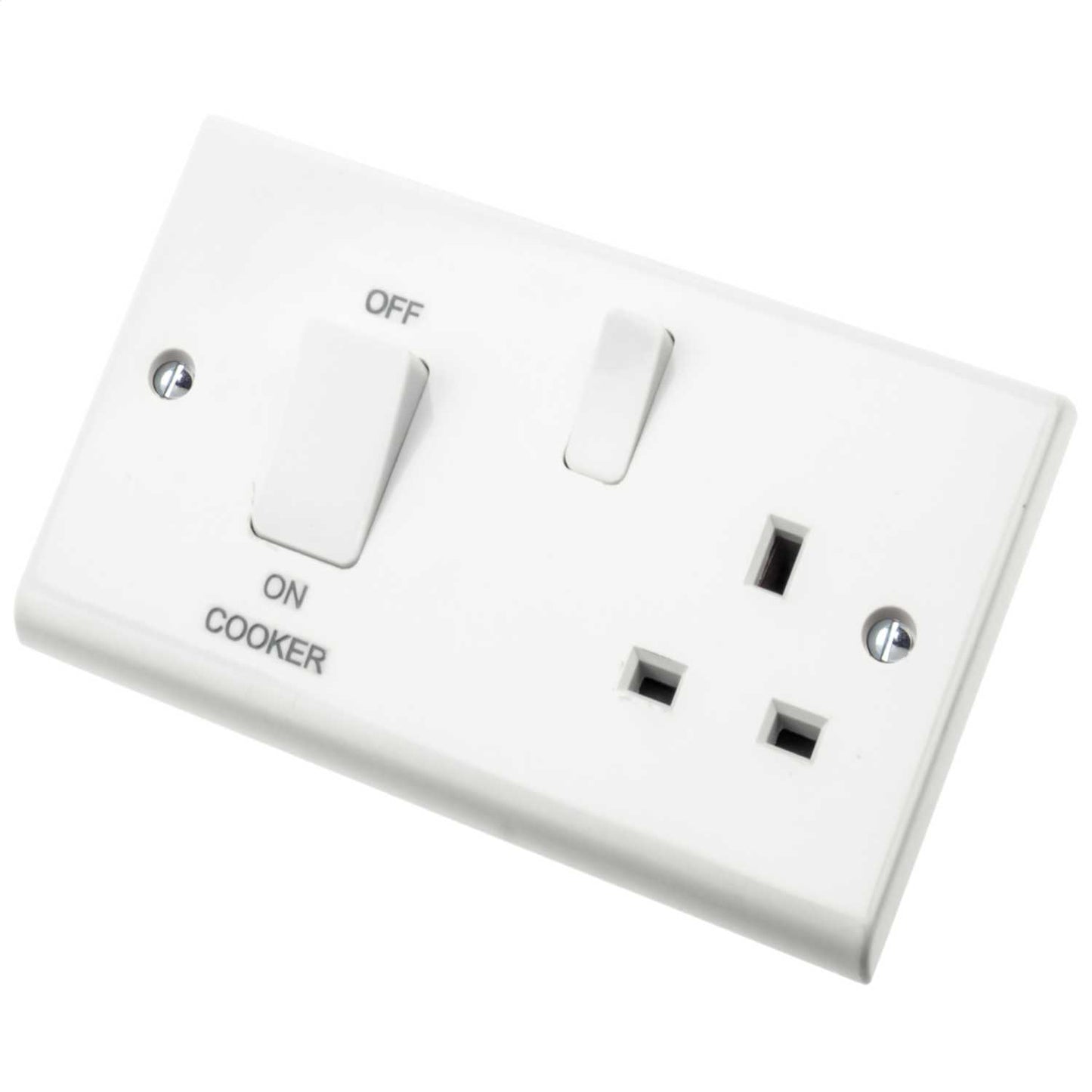 Deta 45A DP Cooker Control Unit with White Rocker White