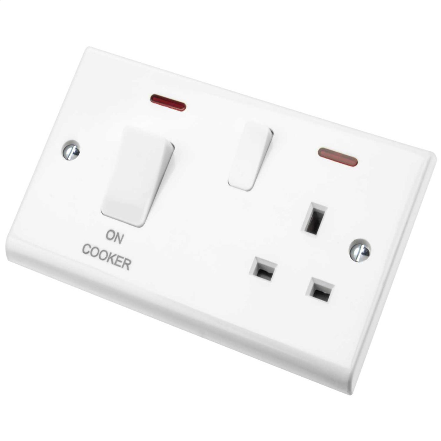Deta 45A DP Cooker Control Unit with Neon and White Rocker White