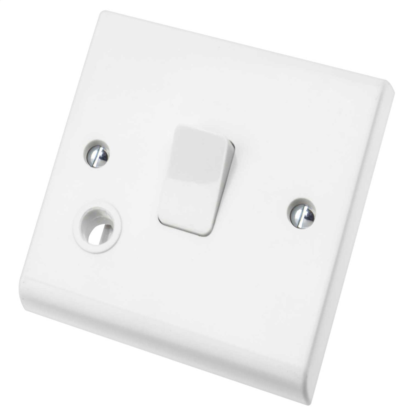 Deta 20A DP Switch with Flex Outlet White