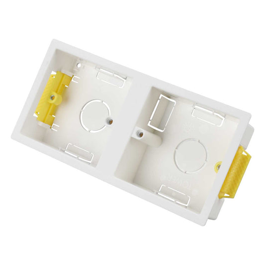 Deta Dual 1 Gang 35mm Dry Lining Box White