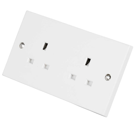 Deta Vimark 13A 2 Gang Unswitched Socket