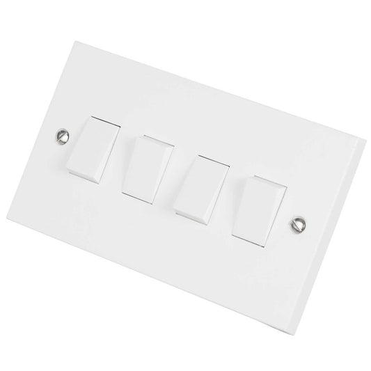 Deta Vimark 10A 4 Gang 2 Way Light Switch