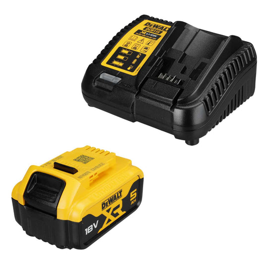 DeWALT DCB115P1-GB 18V Kit containing (1 x 5.0Ah Battery and Multi Voltage Charger)
