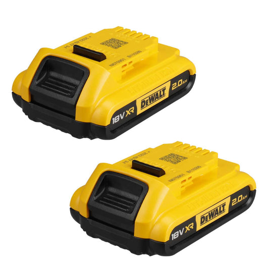 DeWALT DCB183X2 18V 2.0Ah XR Li-Ion Battery (Pack of 2)