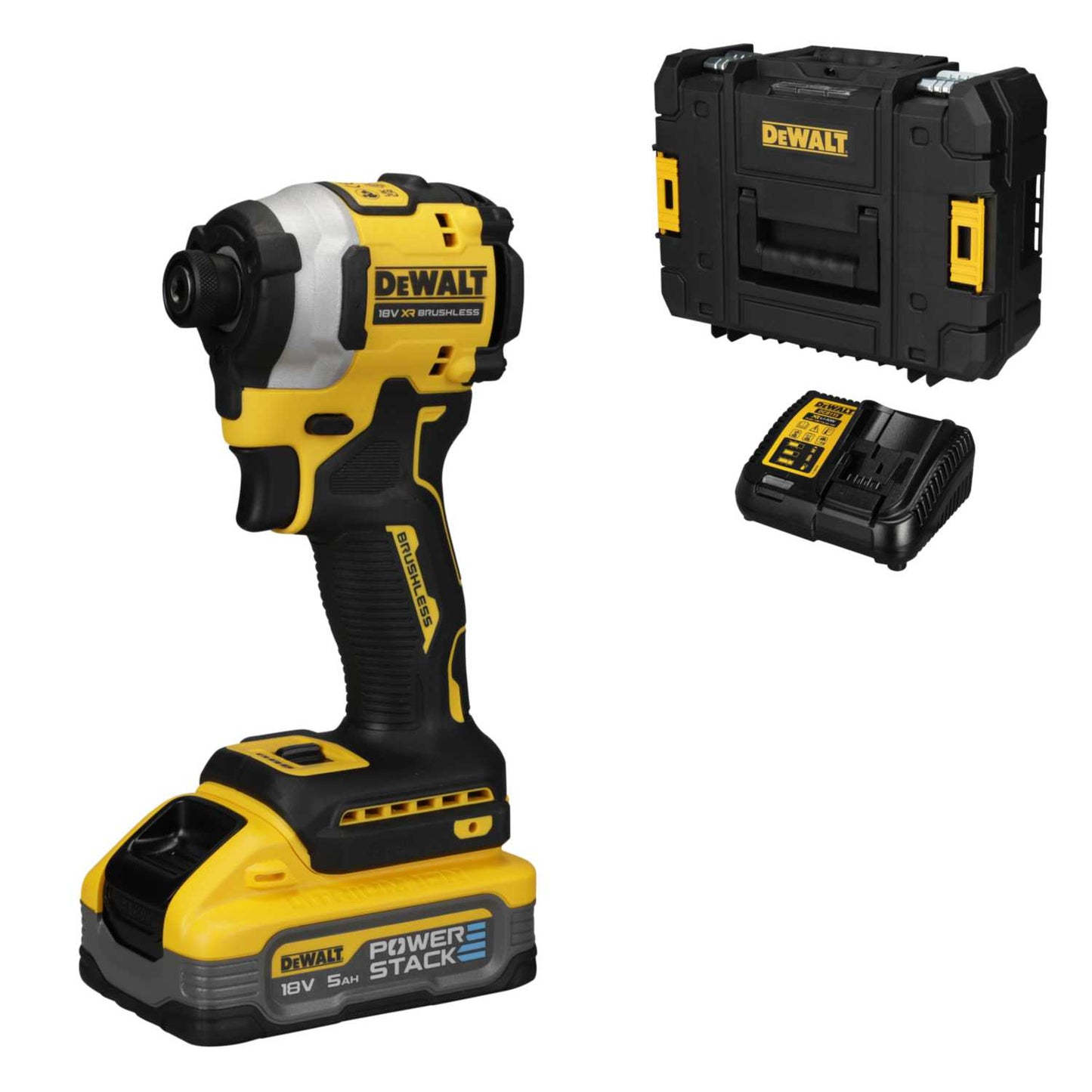 DeWALT DCF850H1T-GB 18V XR Impact Driver with 1 x 5.0Ah Powerstack Battery