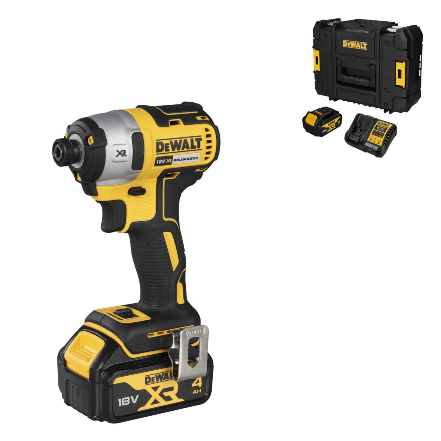 DeWALT DCF887M2-GB 18V ¼" Impact Driver with 2 x 4.0Ah Batteries