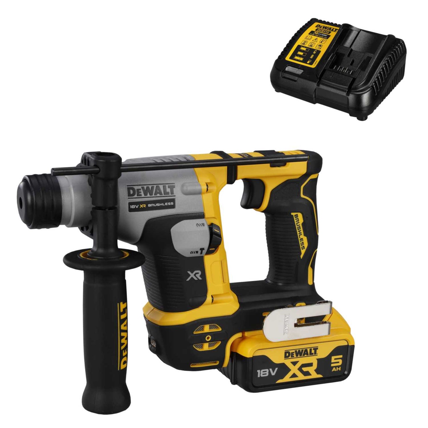 DeWALT DCH172P1-GB 18V XR SDS+ Hammer Drill with 1 x 5.0Ah Battery