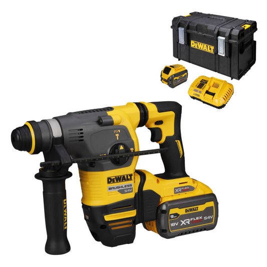 DeWALT DCH333X2-GB 54V XR Flexvolt SDS+ Hammer Drill with 2 x 9.0Ah Batteries