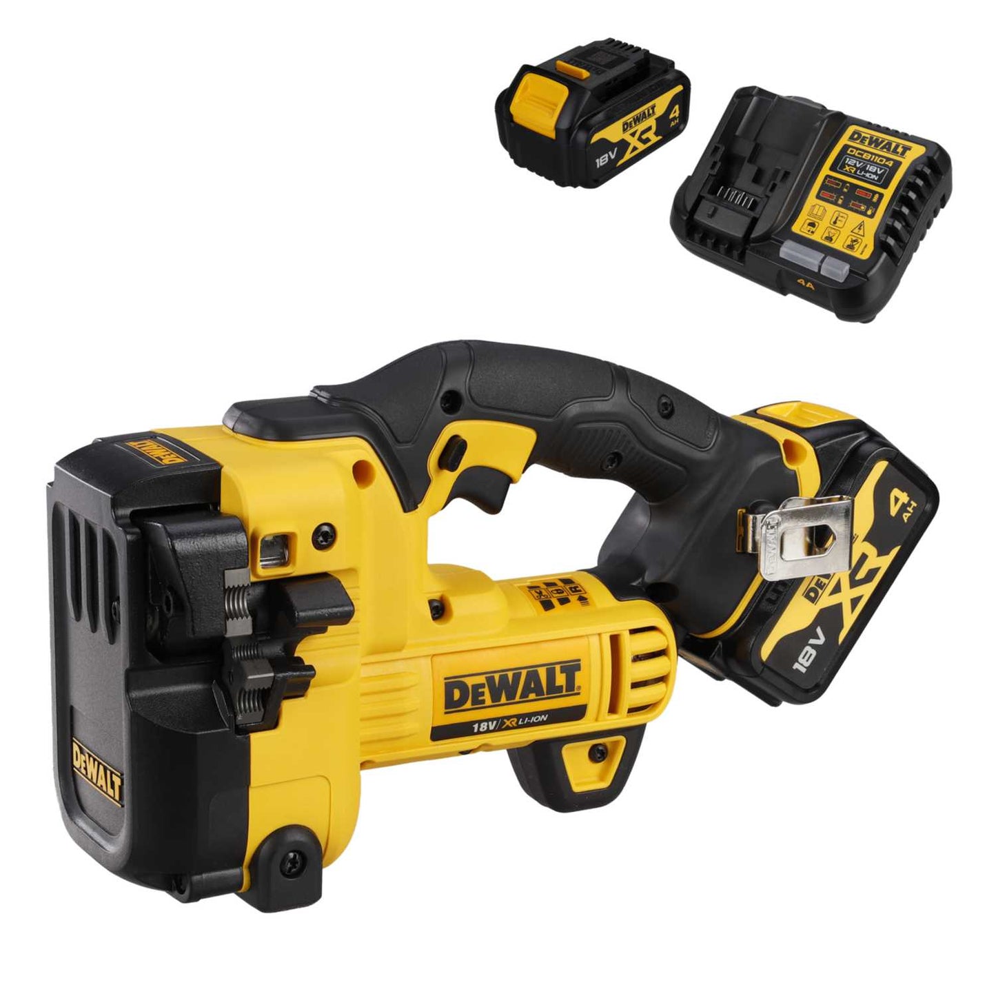 DeWALT DCS350M2-GB 18V XR Threaded Rod Cutter with 2 x 4.0Ah Batteries