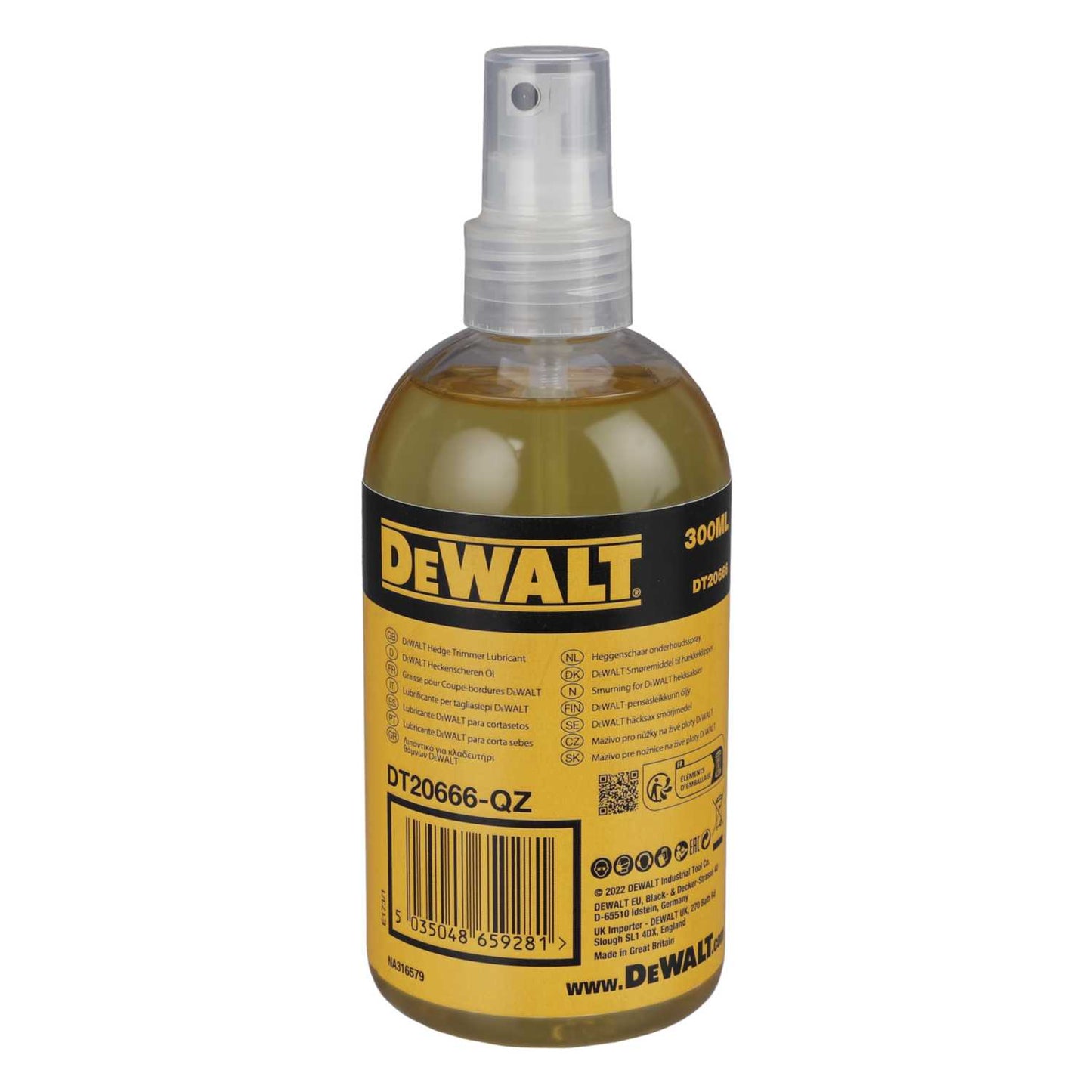 DeWALT DT20666-QZ Hedge Trimmer Lubricant