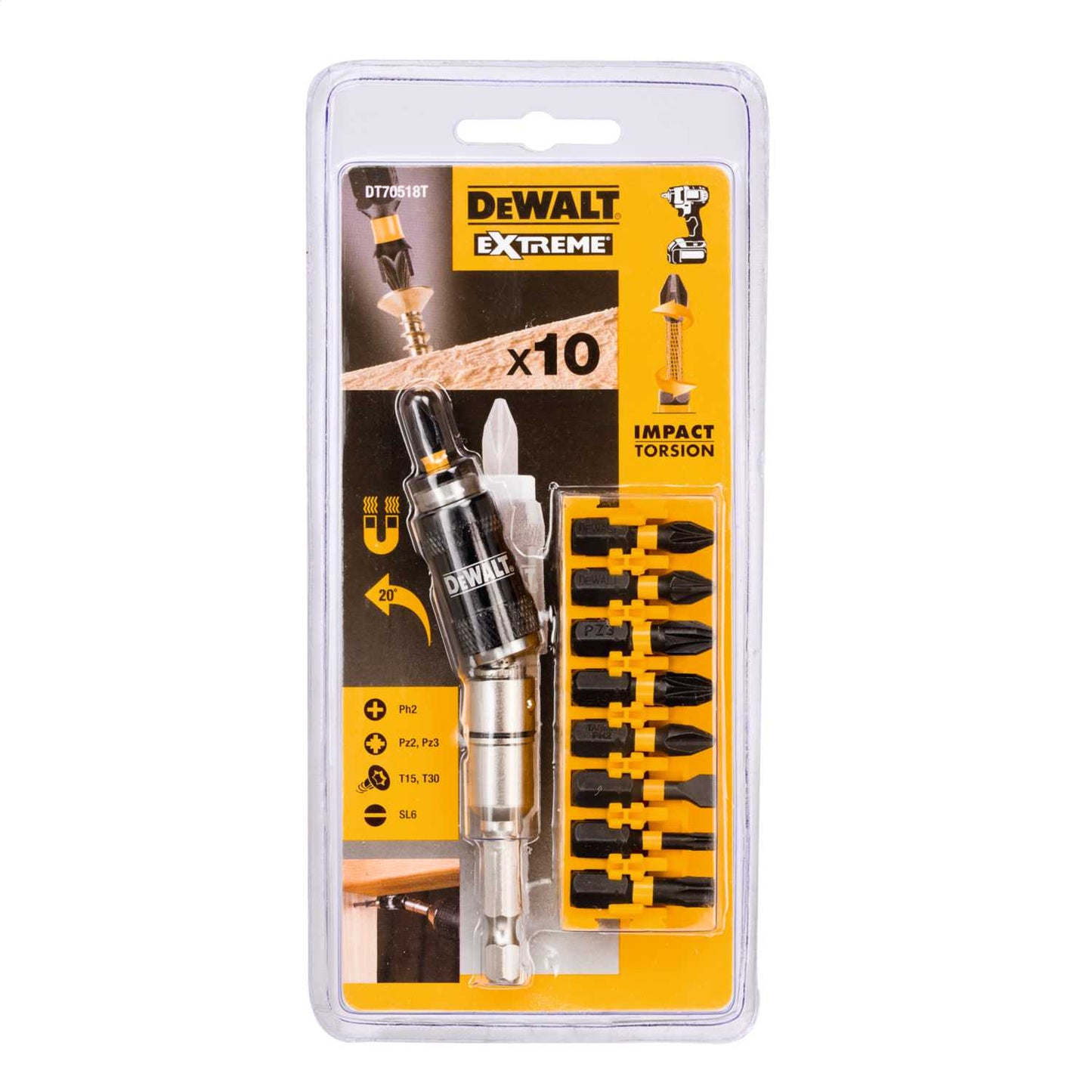 DeWALT 10 Piece Impact Torsion Screwdriving Set