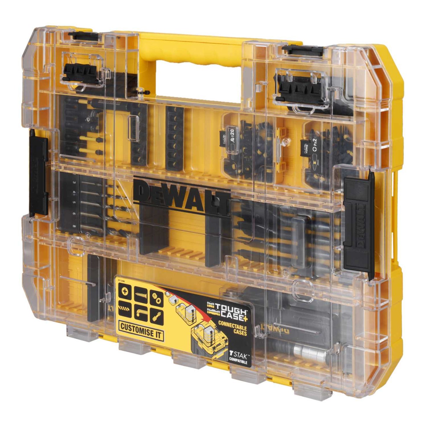 DeWALT DT70776-QZ 85 Piece Extreme® Mixed Drill Bit Set with Right Angle Attachment