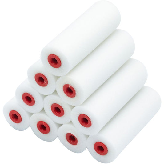 RODO PRRE036 PACK 10 PRODEC HEAVY DUTY MINI FOAM ROLLER REFILLS 4"