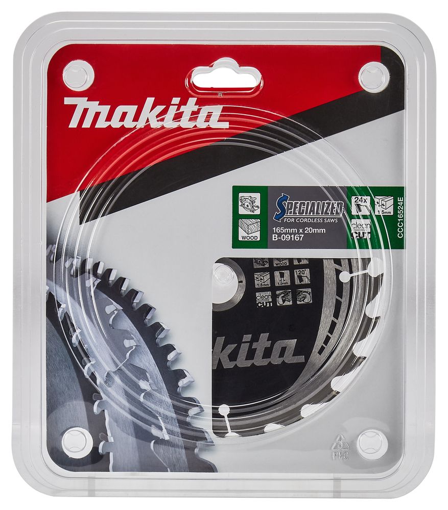 MAKITA B-09167 / B-32904 TCT SAW BLADE FOR WOOD 165X20X24T