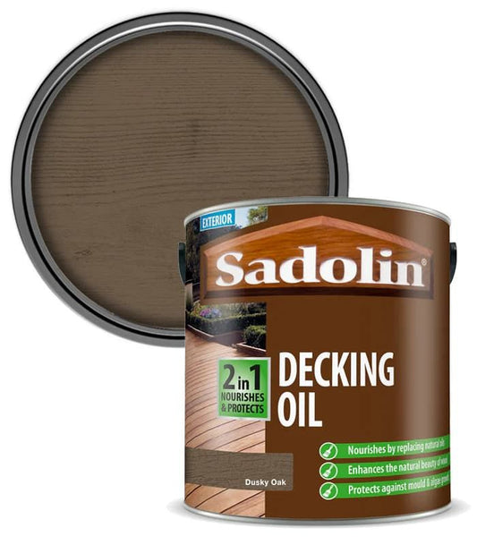 SADOLIN 2 IN 1 DECKING OIL 2.5l DUSKY OAK 5096472
