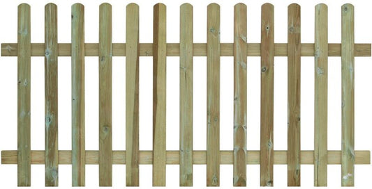 GRANGE RTP09 ROUND TOP PALISADE PANEL 0.9 x 1.8m GREEN