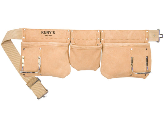 KUNYS KUNAP1300 5 POCKET SUEDE LEATHER CARPENTER APRON