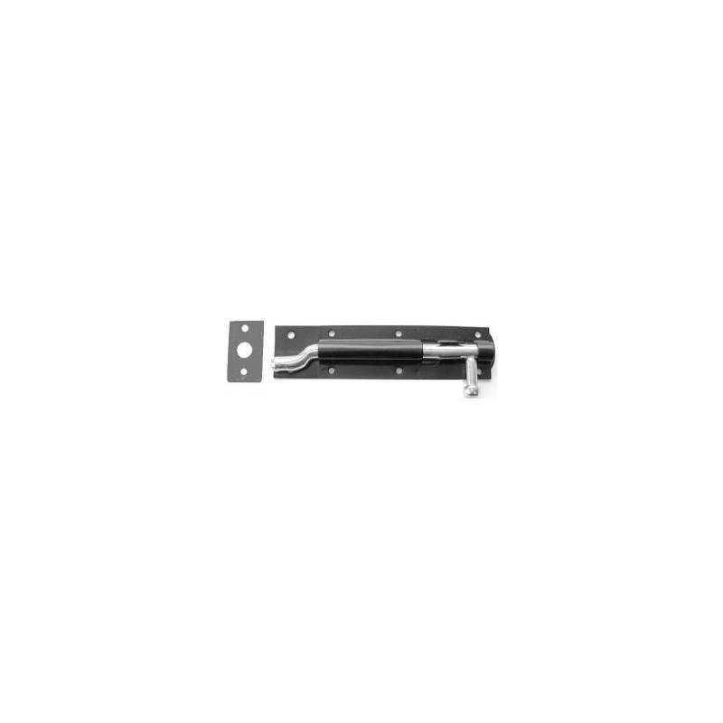 A PERRY NO 923N NECKED TOWER BOLT PREPACK 150mm 6" BLACK 923NPP0150BK