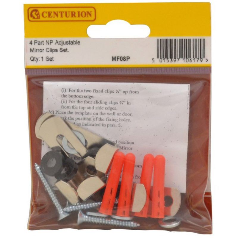 CENTURION MF08P 4 PART NP ADJUSTABLE MIRROR CLIPS SET