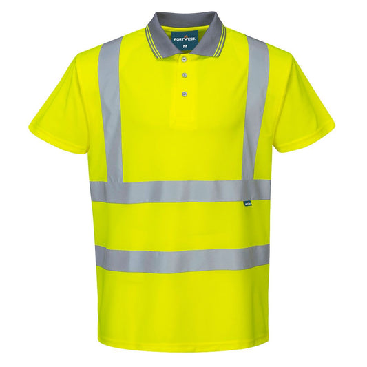 ES1 Essential Hi-Vis Polo Shirt S/S, 4XL, R, Yellow