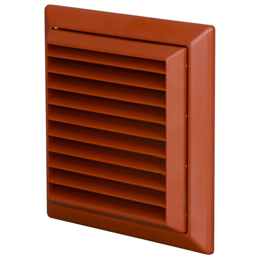 Domus Ventilation 100mm 4" Fixed Grille Terracotta