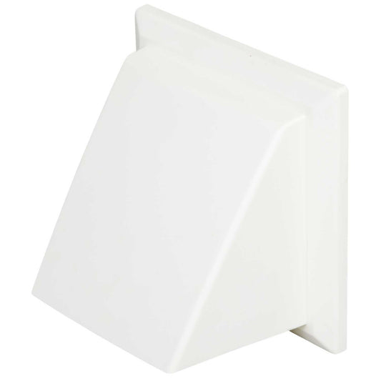 Domus Ventilation 125mm 5" Cowled Outlet with Damper White