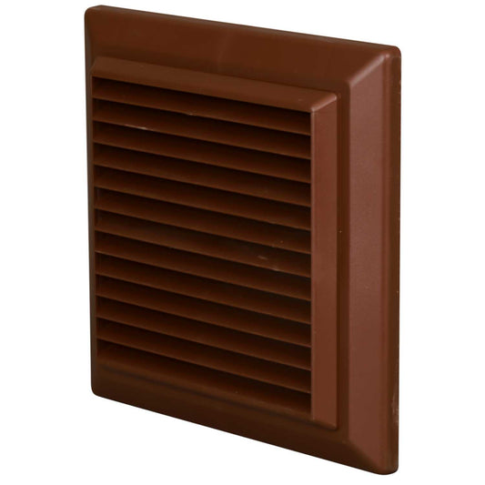 Domus Ventilation 125mm 5" Fixed Grille Brown