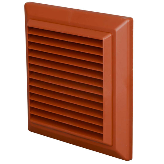 Domus Ventilation 125mm 5" Fixed Grille Terracotta