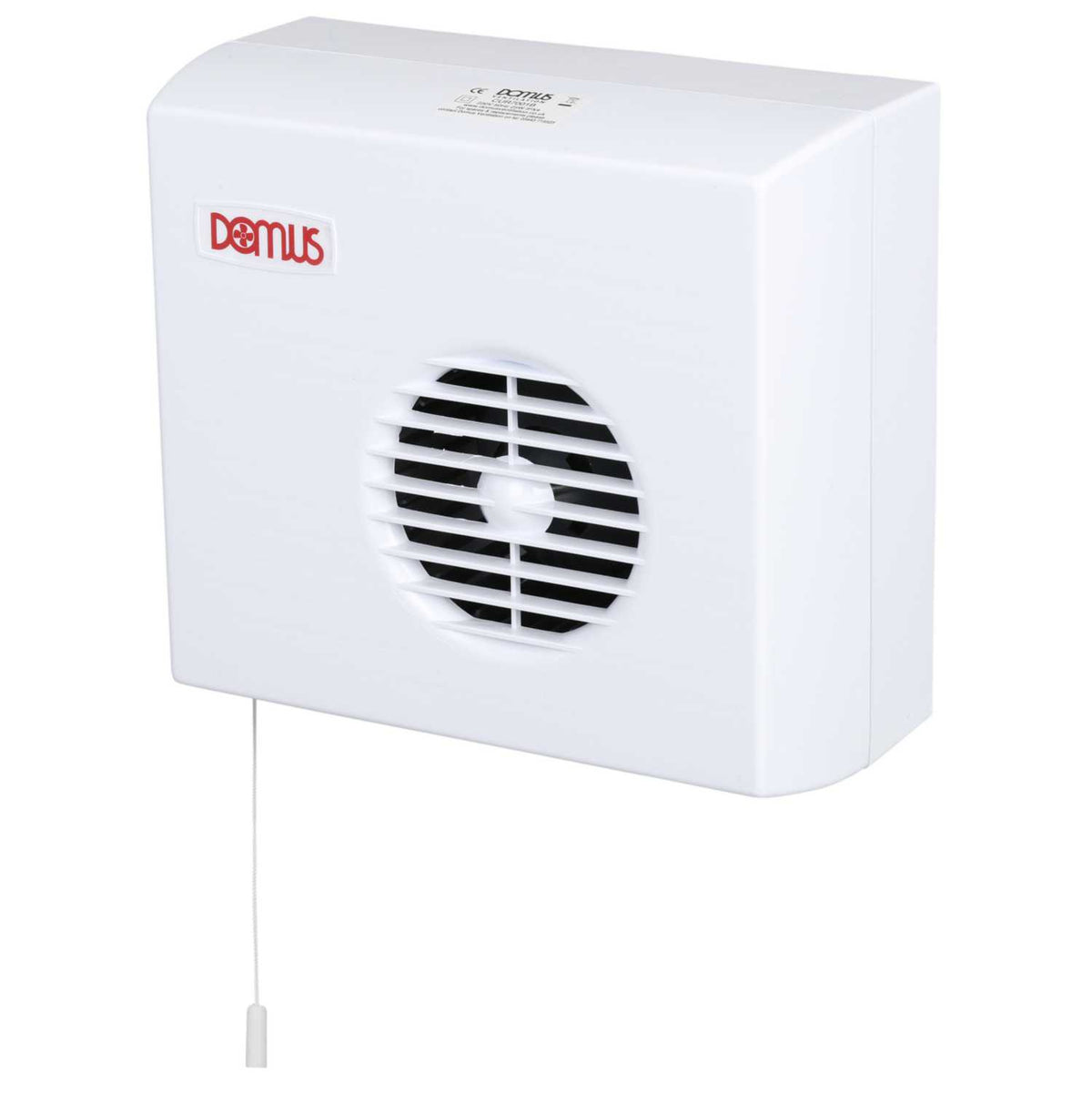 Domus Ventilation 100mm 4" Centrifugal Fan with Pullcord, Humidistat and Timer