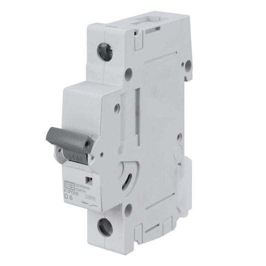 Dorman Smith 6A Single Pole 10kA D Curve MCB