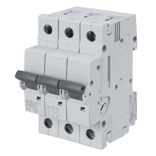 Dorman Smith 10A Triple Pole 10kA B Curve MCB