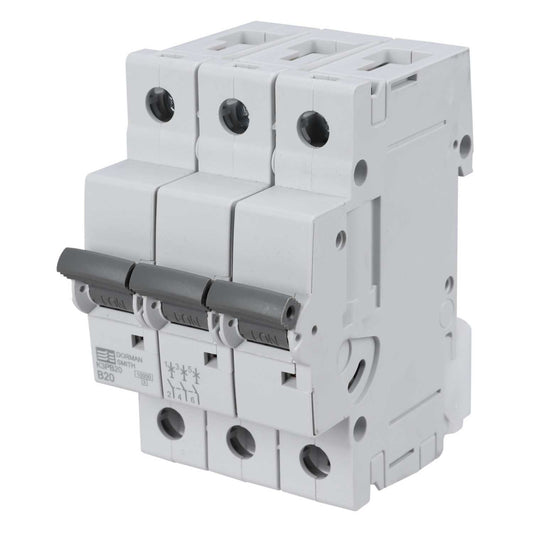 Dorman Smith 20A Triple Pole 10kA B Curve MCB