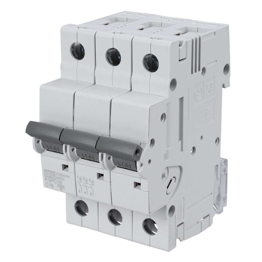 Dorman Smith 16A Triple Pole 10kA C Curve MCB