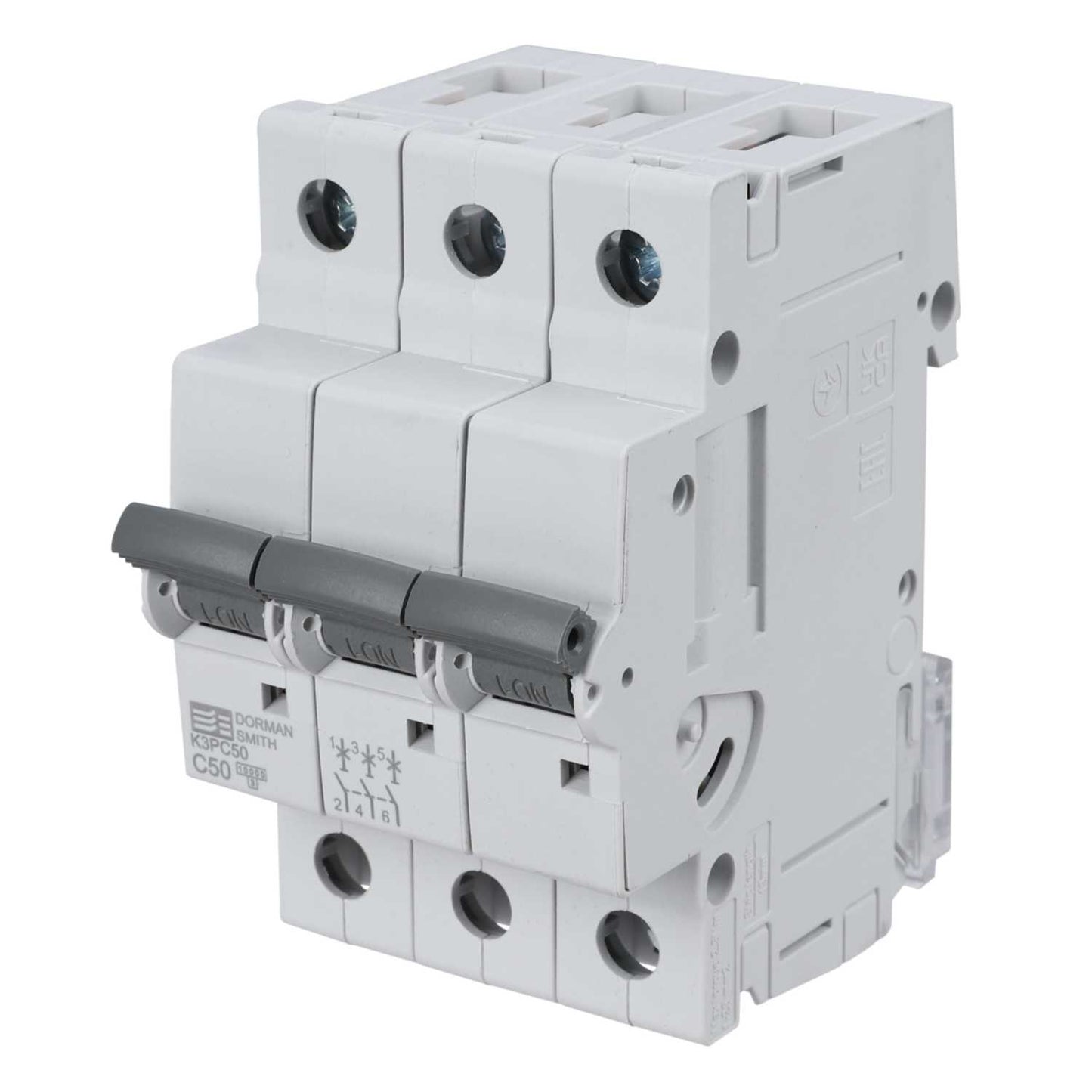 Dorman Smith 50A Triple Pole 10kA C Curve MCB