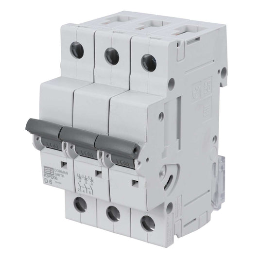 Dorman Smith 6A Triple Pole 10kA D Curve MCB