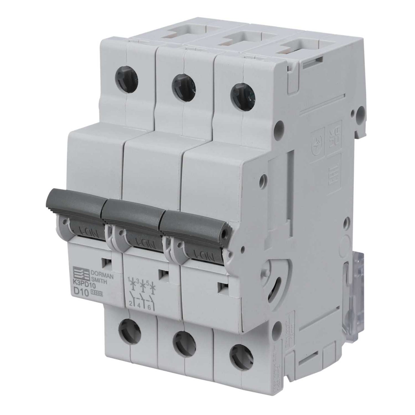 Dorman Smith 10A Triple Pole 10kA D Curve MCB