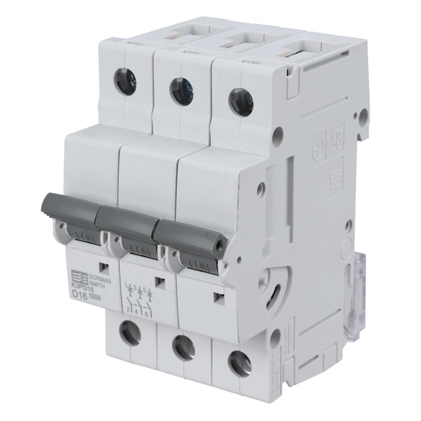 Dorman Smith 16A Triple Pole 10kA D Curve MCB