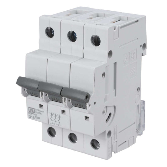 Dorman Smith 16A Triple Pole 10kA D Curve MCB
