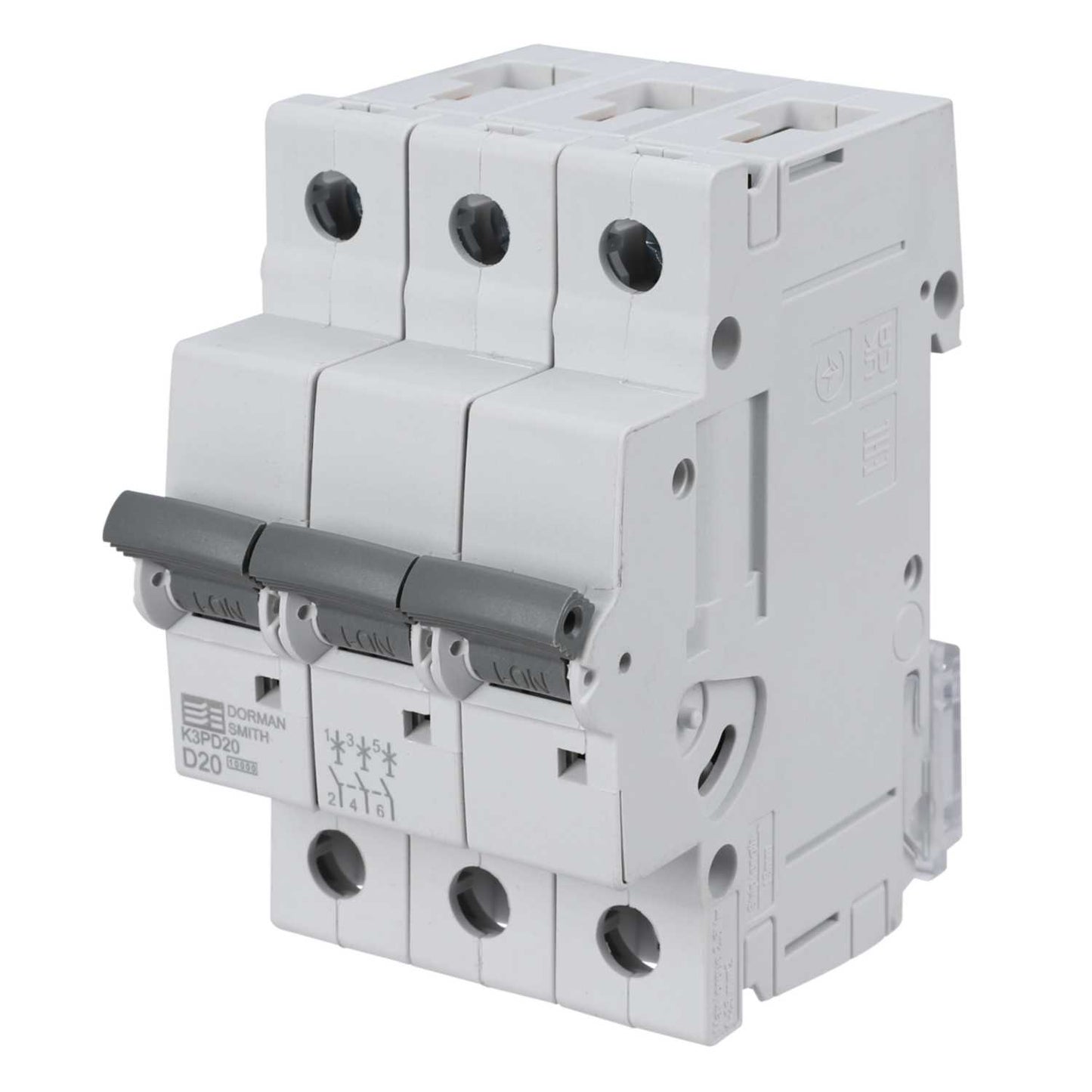 Dorman Smith 20A Triple Pole 10kA D Curve MCB