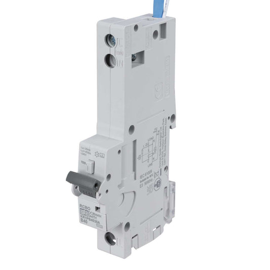 Dorman Smith Loadlimiter 40A Single Pole 1 Module B Curve 10kA 30mA Type A Rcbo